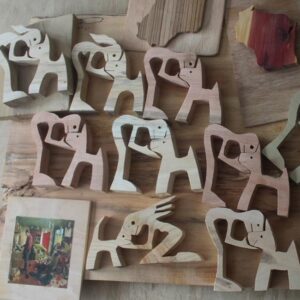 Wooden Craft puzzle cutouts by Lutefisk Woodworking in Port Edwards, WI