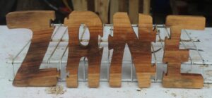 Custom Wooden Name Puzzles Lutefisk Woodworking handmade in Port Edwards, WI